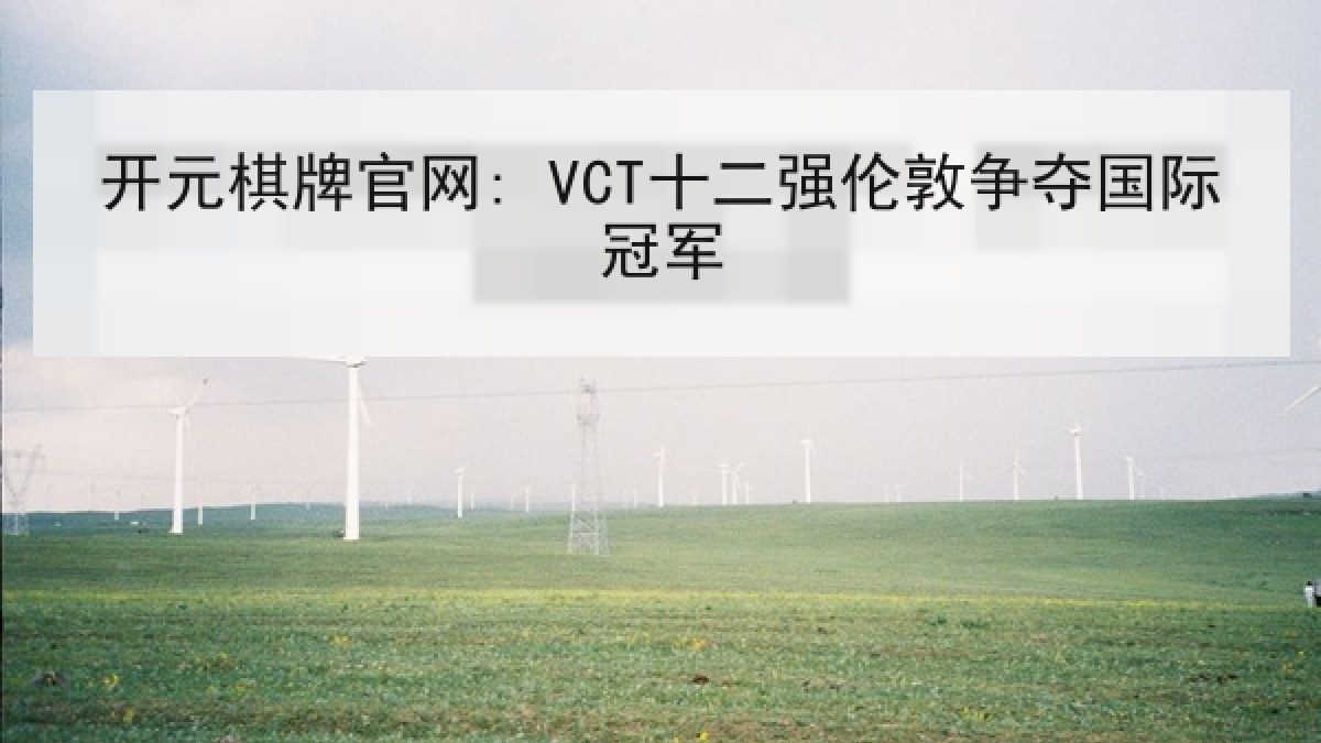 开元棋牌官网: VCT十二强伦敦争夺国际冠军